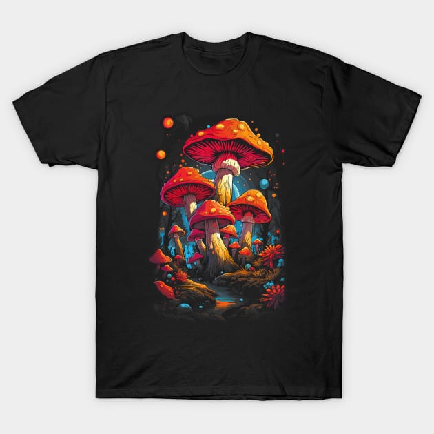 Nighttime Psychedelia T-Shirt by Witchy Whisker Wonderland